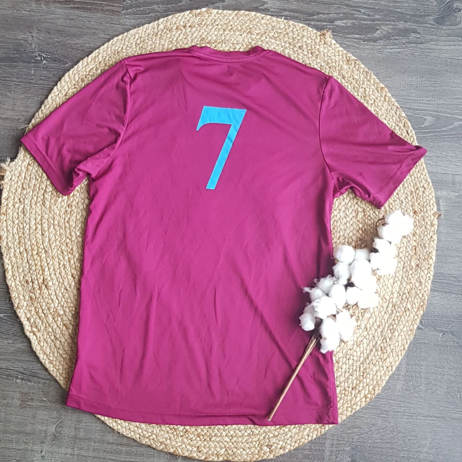 ❤️ tee-shirt de manga corta de deporte de voleibol número 7 mujer T36 ❤️ – photo 8
